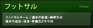 フットサル：個人登録（個人）、個人登録（取りまとめ）